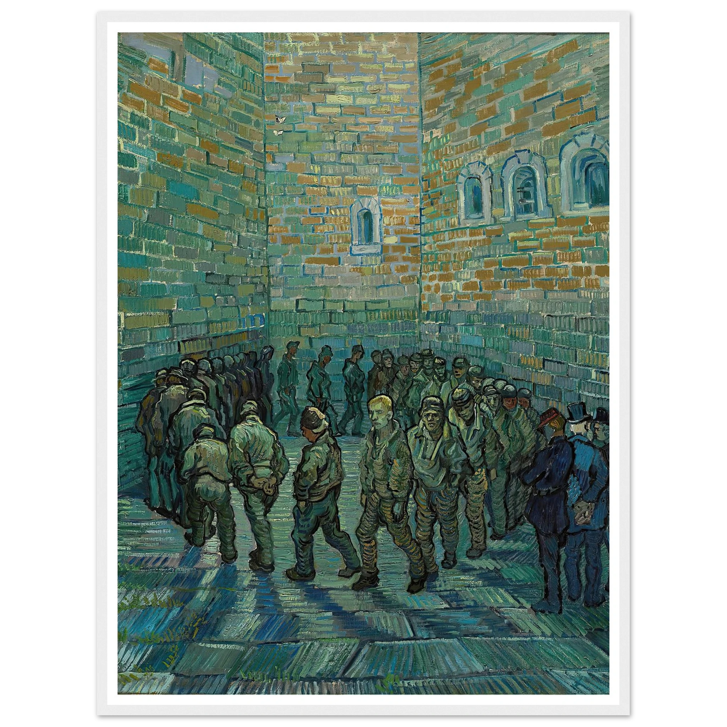 The Prison Courtyard (1890) Art Print | Vincent van Gogh-Quipham Collections