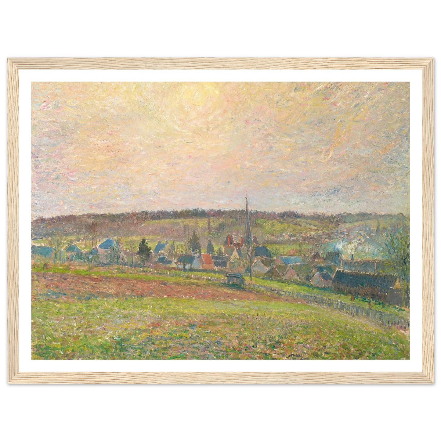 Le Village d’Éragny (The Village of Éragny) (1885) Art Print | Camille Pissarro-Quipham Collections