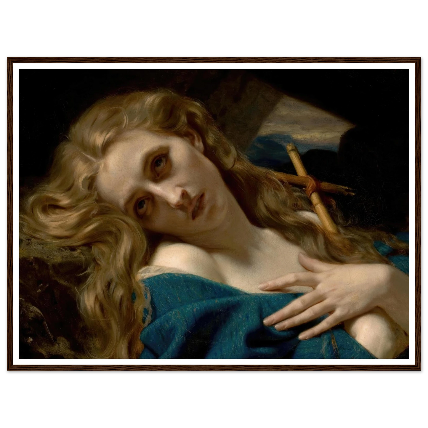 Mary Magdalene in the Cave (1868) Art Print | Hugues Merle-Quipham Collections