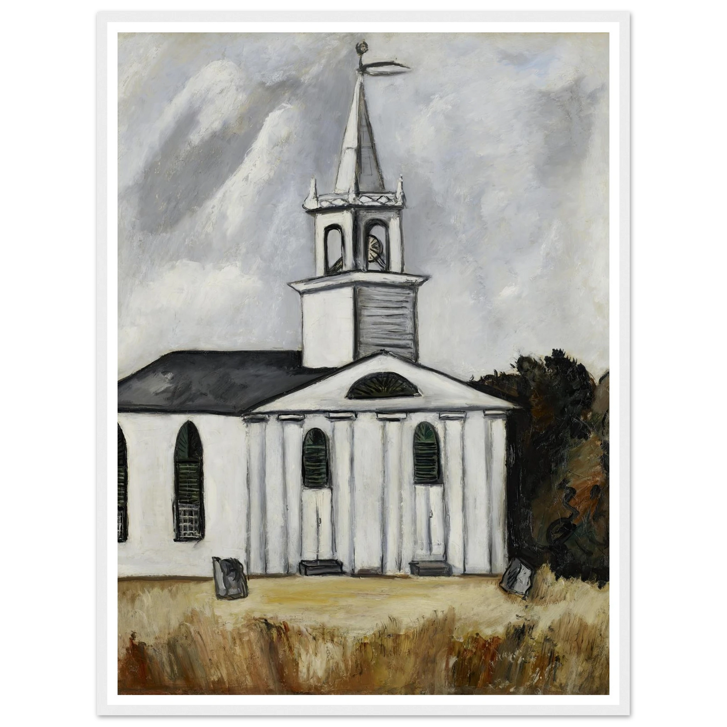 Church at Head Tide #2 (1938 - 1940) Art Print | Marsden Hartley-Quipham Collections