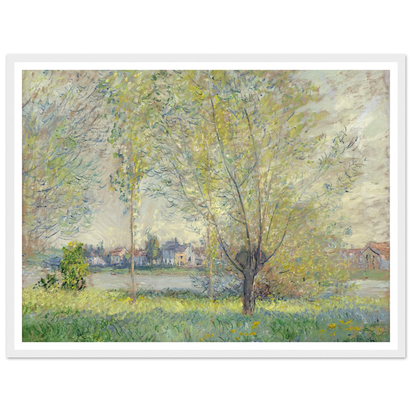 The Willows (1880) Art Print | Claude Monet-Quipham Collections