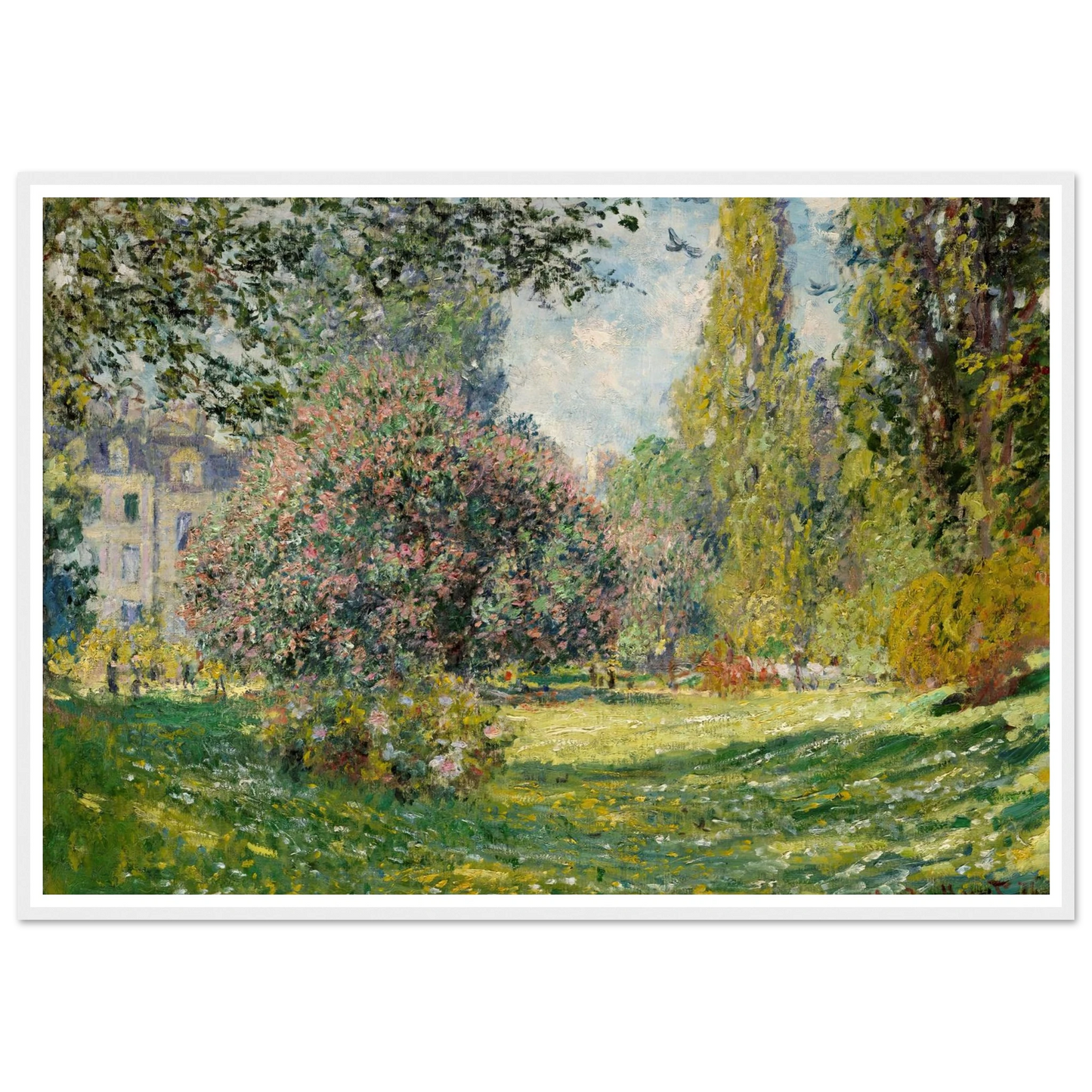Landscape; The Parc Monceau (1876) Art Print | Claude Monet-Quipham Collections