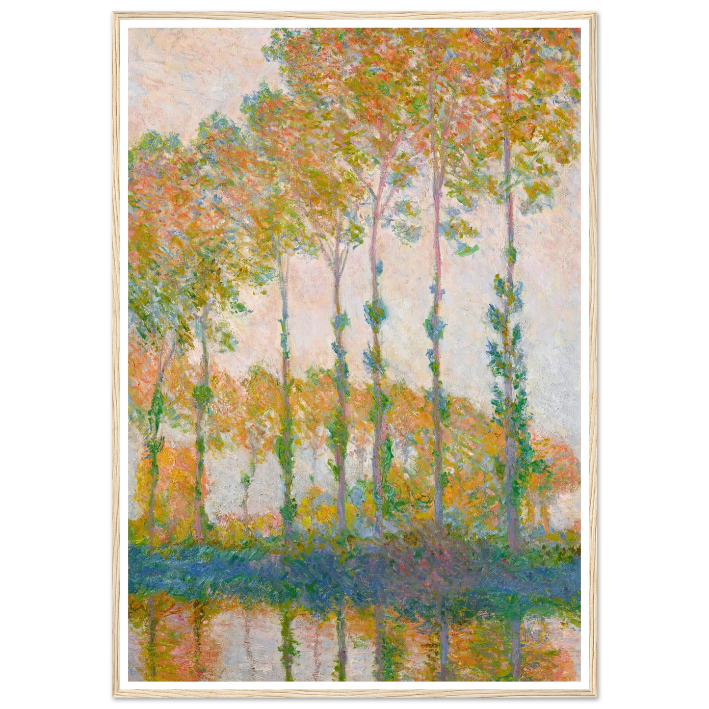 Peupliers au bord de l’Epte, automne (1891) Art Print | Claude Monet-Quipham Collections