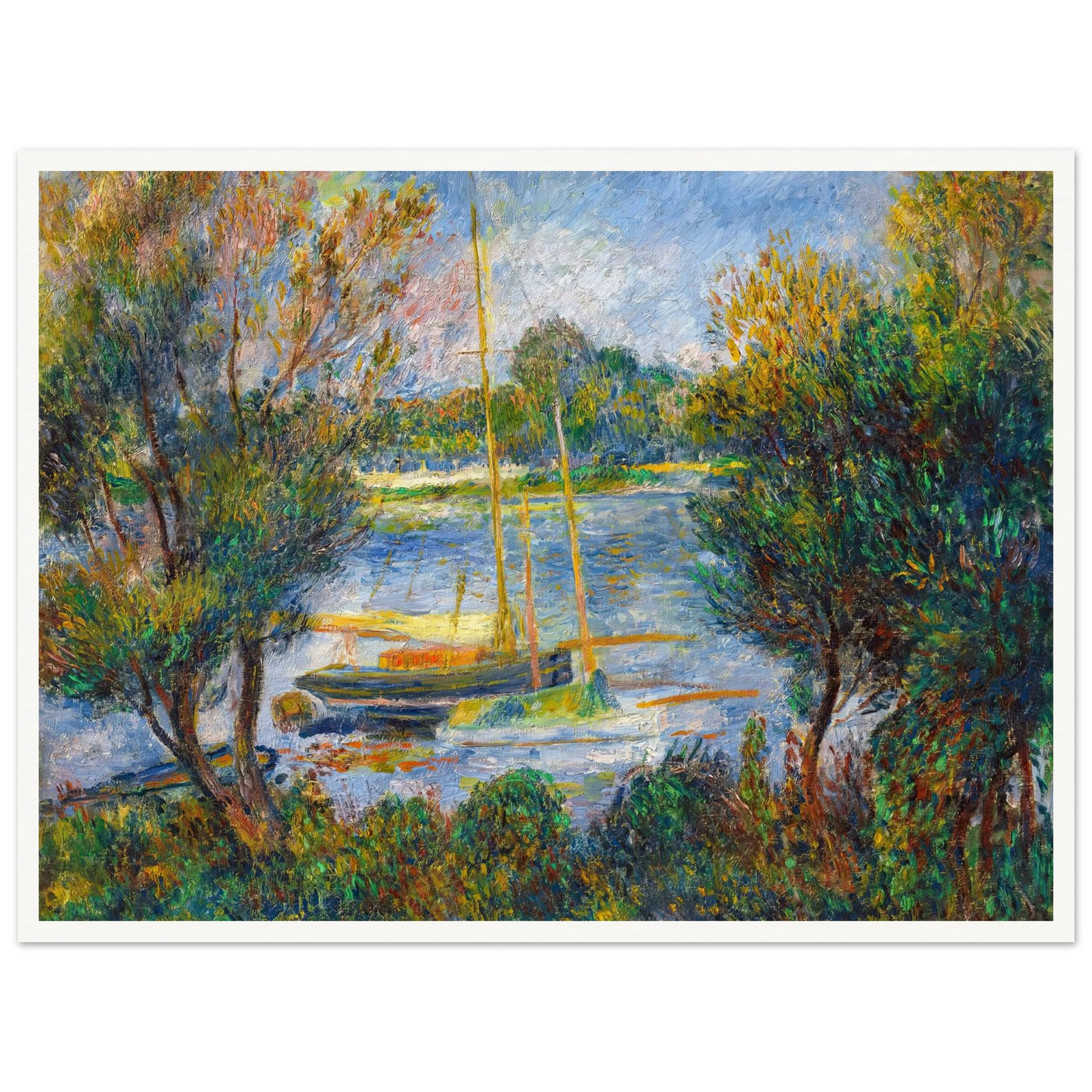 La Seine à Argenteuil (1888) Art Print | Pierre Auguste Renoir-Quipham Collections