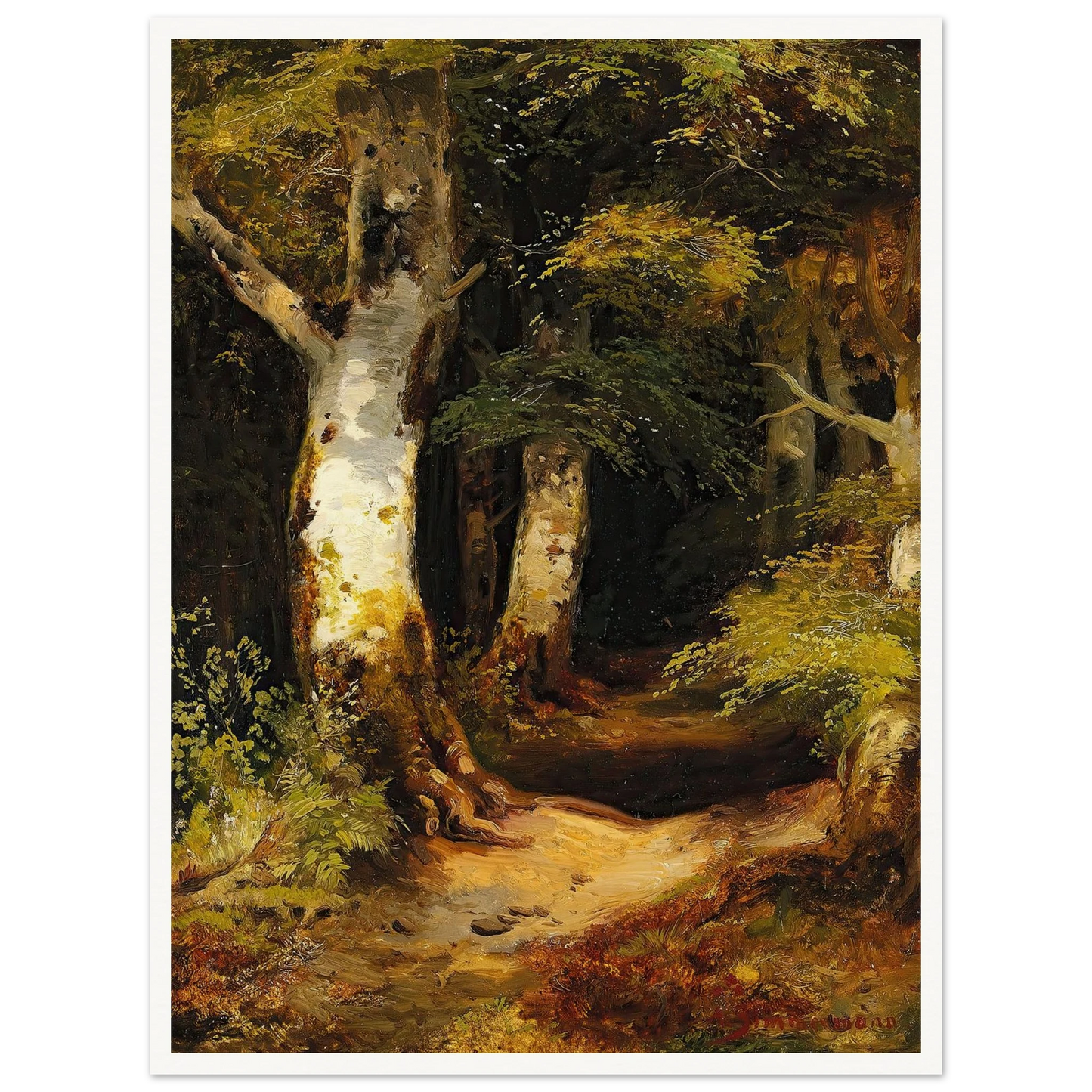 Waldweg Art Print | Albert Zimmermann-Quipham Collections