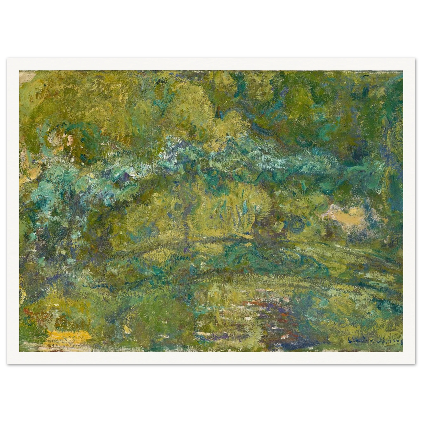 The Footbridge over the Water-Lily Pond (1919) Art Print | Claude Monet-Quipham Collections