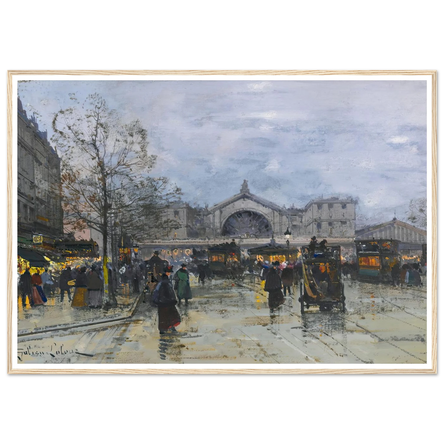 La Gare De L’est Art Print | Eugene Galien Laloue-Quipham Collections
