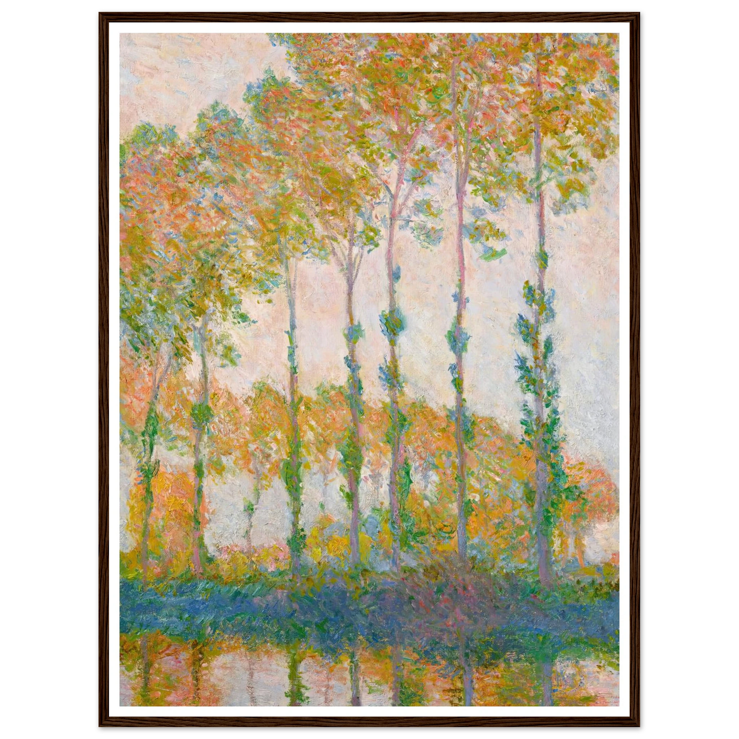 Peupliers au bord de l’Epte, automne (1891) Art Print | Claude Monet-Quipham Collections