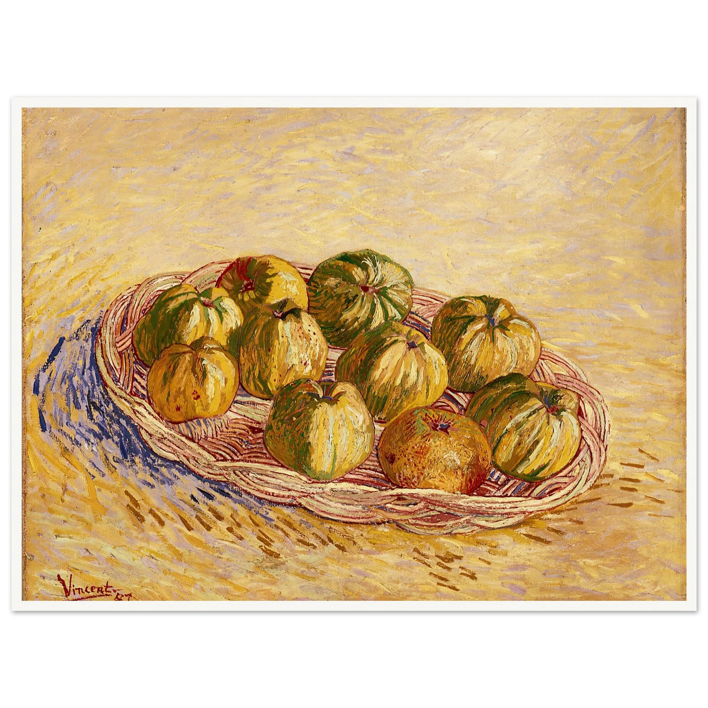 Still Life, Basket of Apples (1887) Art Print | Vincent van Gogh-Quipham Collections
