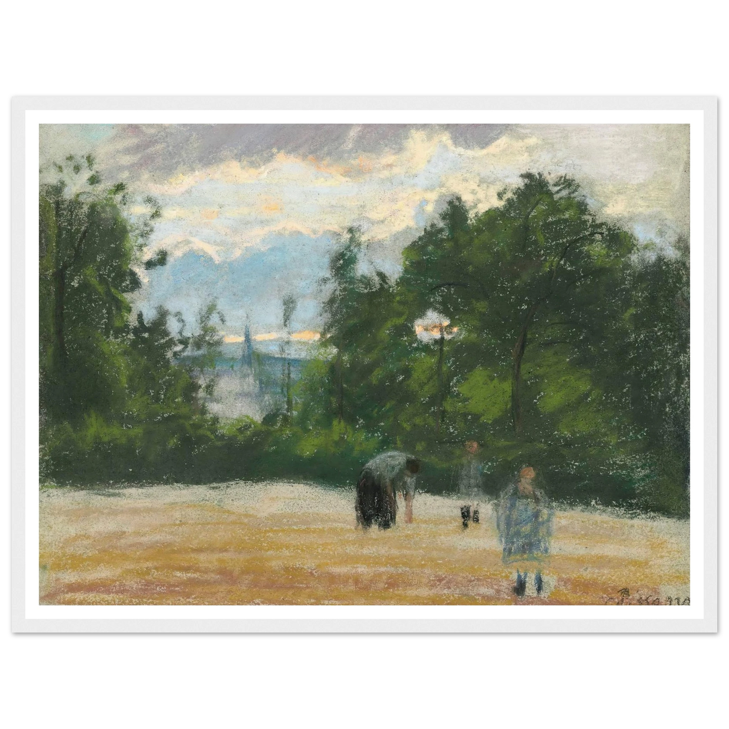 La clairière (circa 1875) Art Print | Camille Pissarro-Quipham Collections
