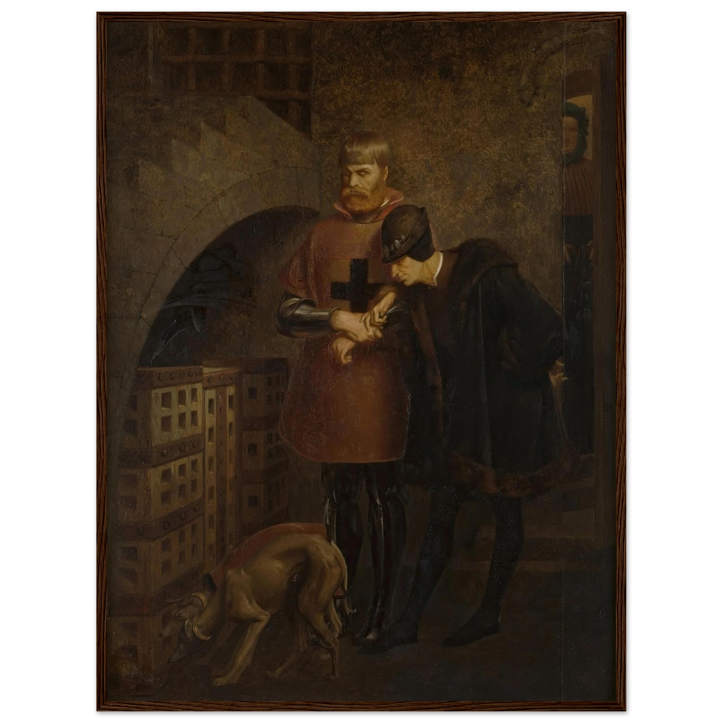 Louis XI of France visiting Cardinal Balue in his iron cage (1883) Art Print | Jean Leon Gerome-Quipham Collections