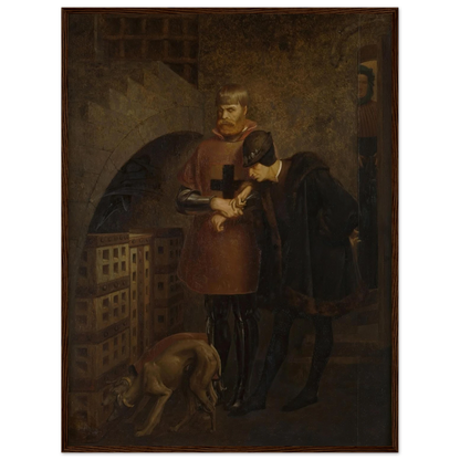 Louis XI of France visiting Cardinal Balue in his iron cage (1883) Art Print | Jean Leon Gerome-Quipham Collections
