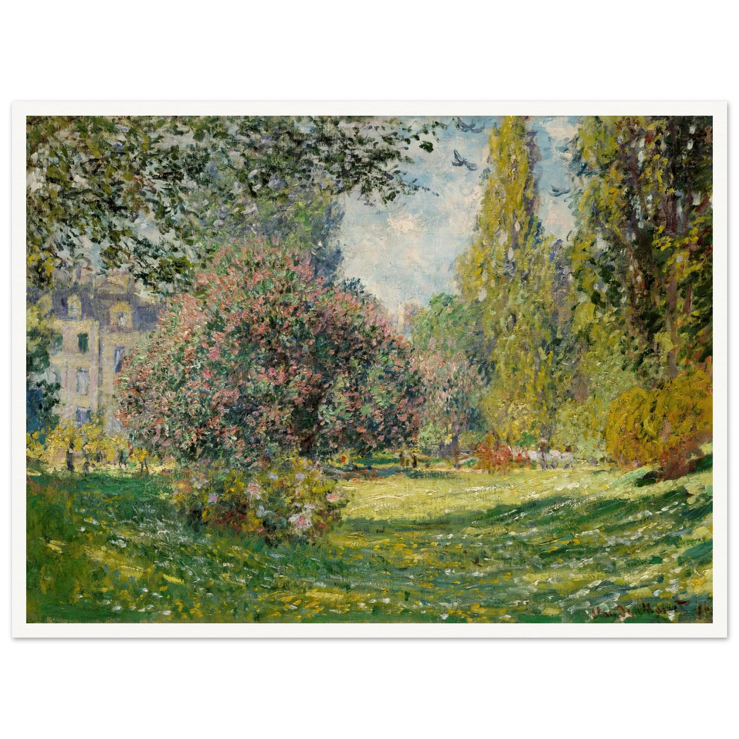 Landscape; The Parc Monceau (1876) Art Print | Claude Monet-Quipham Collections