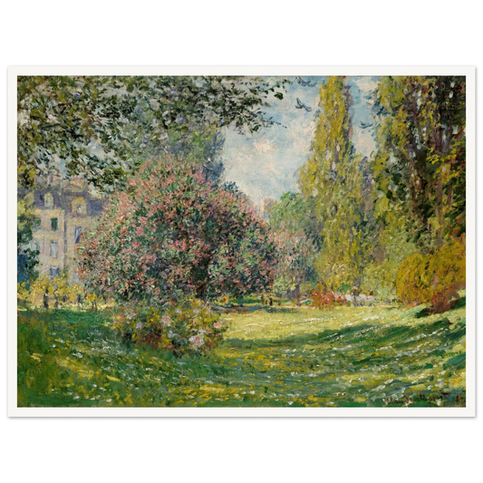 Landscape; The Parc Monceau (1876) Art Print | Claude Monet-Quipham Collections