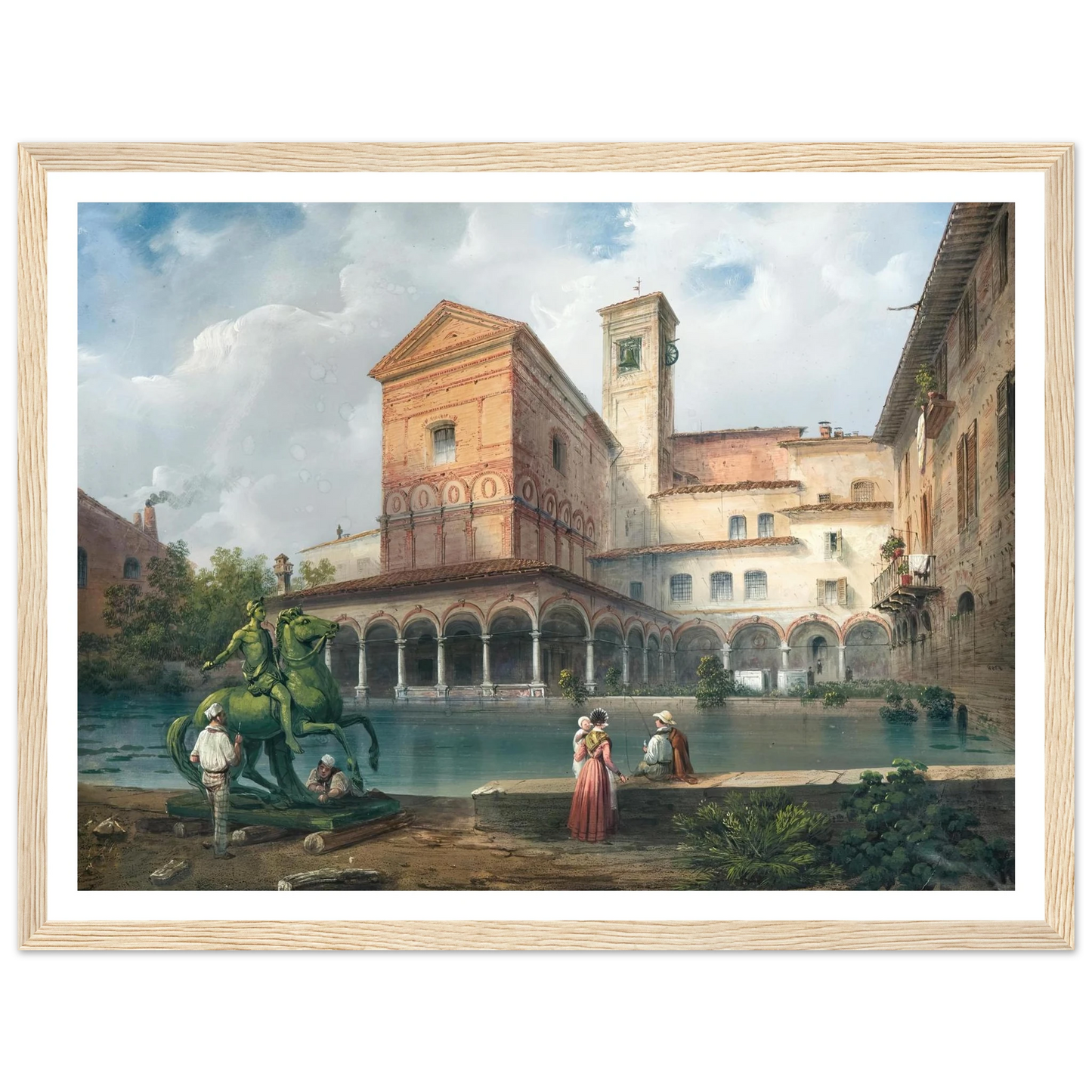 Milan, Church of Santa Maria alla Fontana Art Print | Carlo Bossoli-Quipham Collections