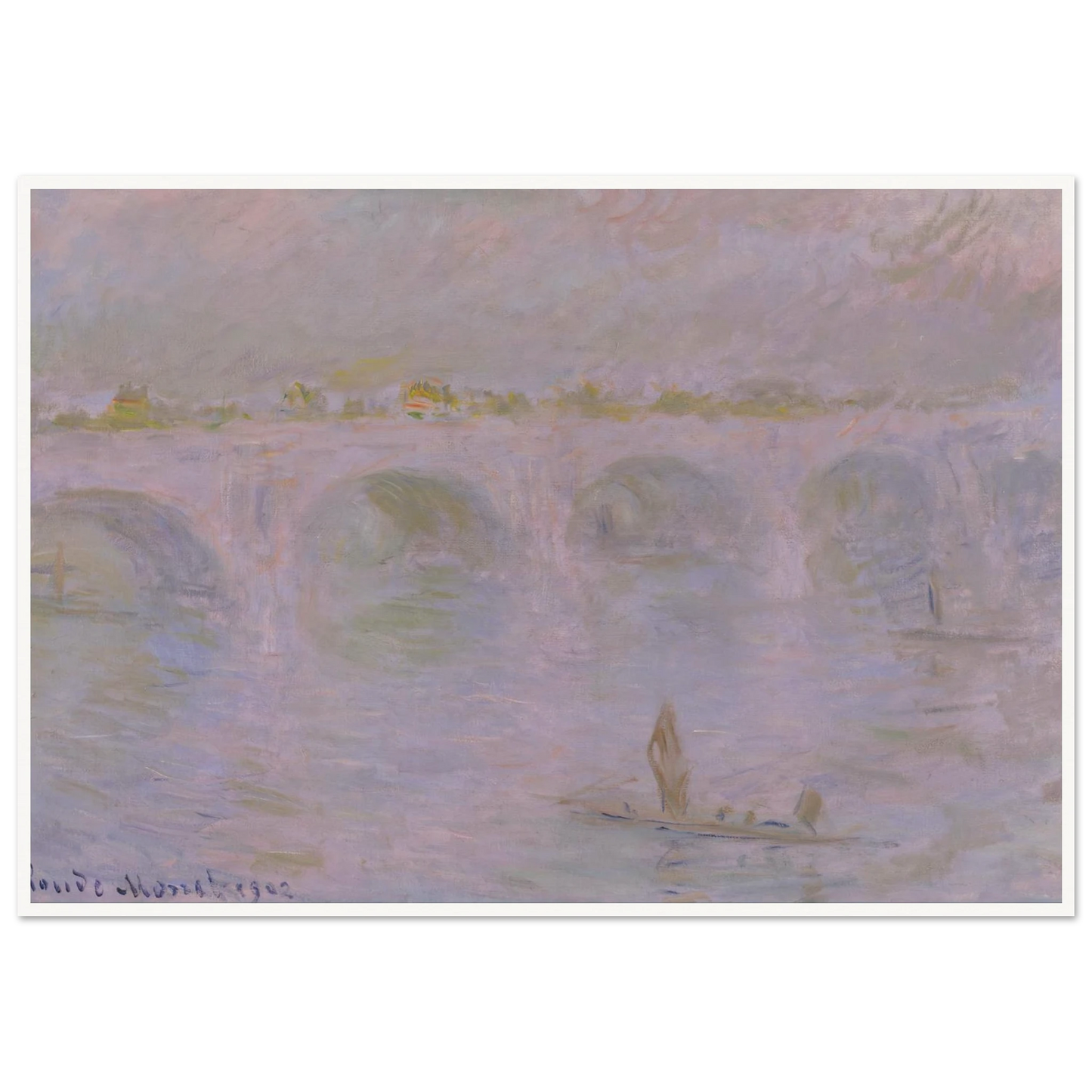 Waterloo Bridge in London (1902) Art Print | Claude Monet-Quipham Collections