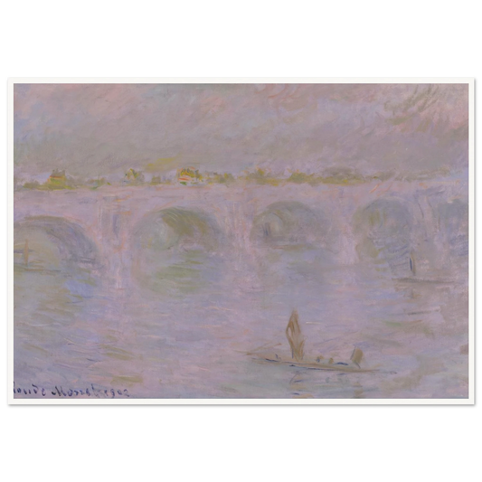Waterloo Bridge in London (1902) Art Print | Claude Monet-Quipham Collections