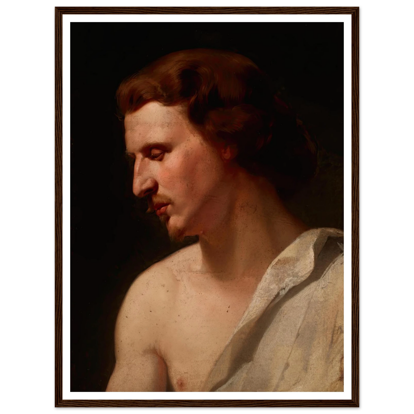 Academic study – young man (1859) Art Print | Jan Matejko-Quipham Collections
