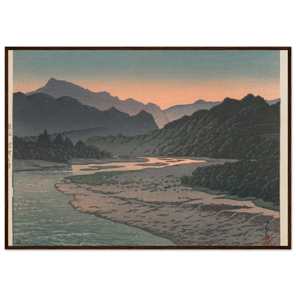 Chichibu Minano no yu (Evening at Minano, Chichibu) (1946) Art Print | Kawase Hasui-Quipham Collections