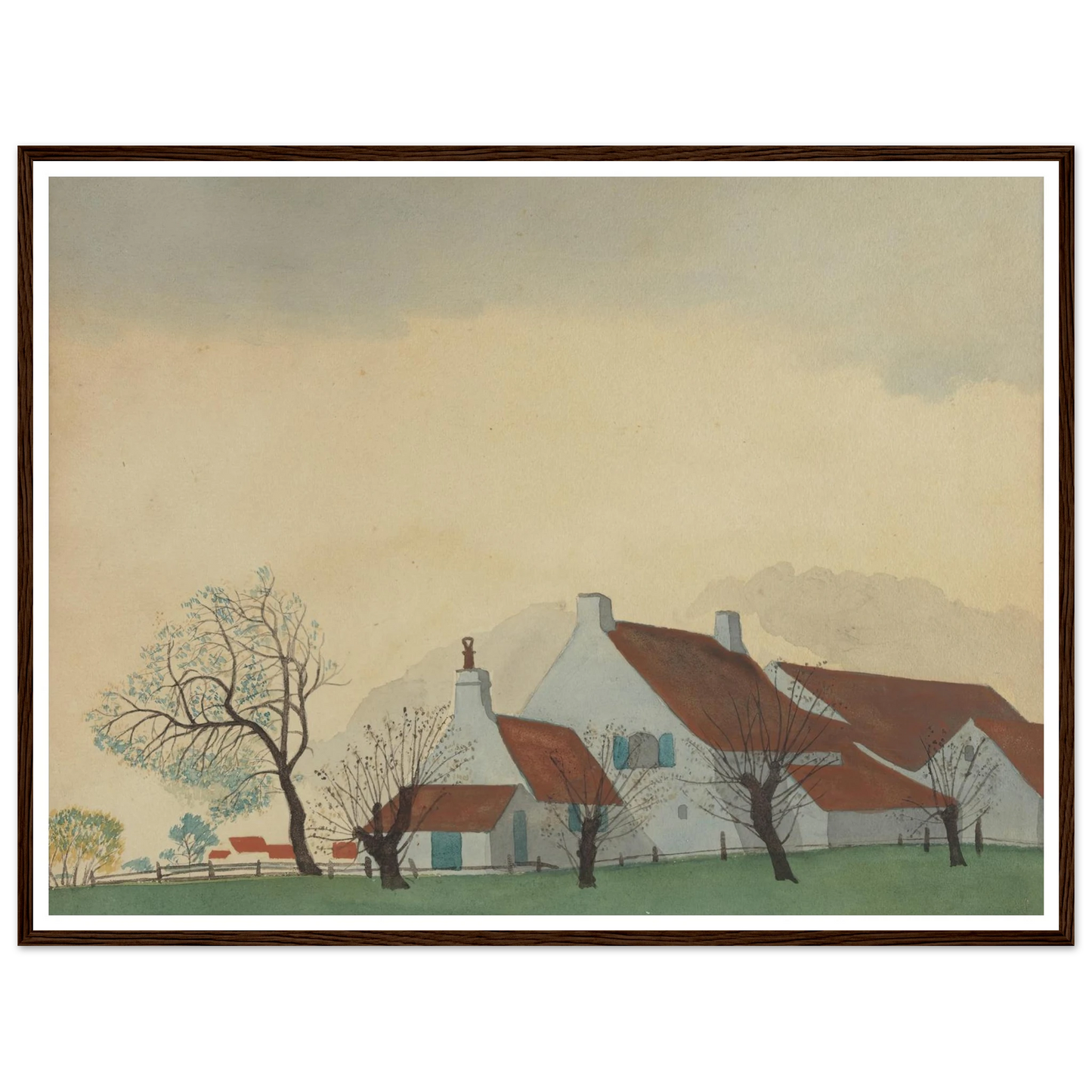 Landschap met hoeve (1930) Art Print | Leon Spilliaert-Quipham Collections