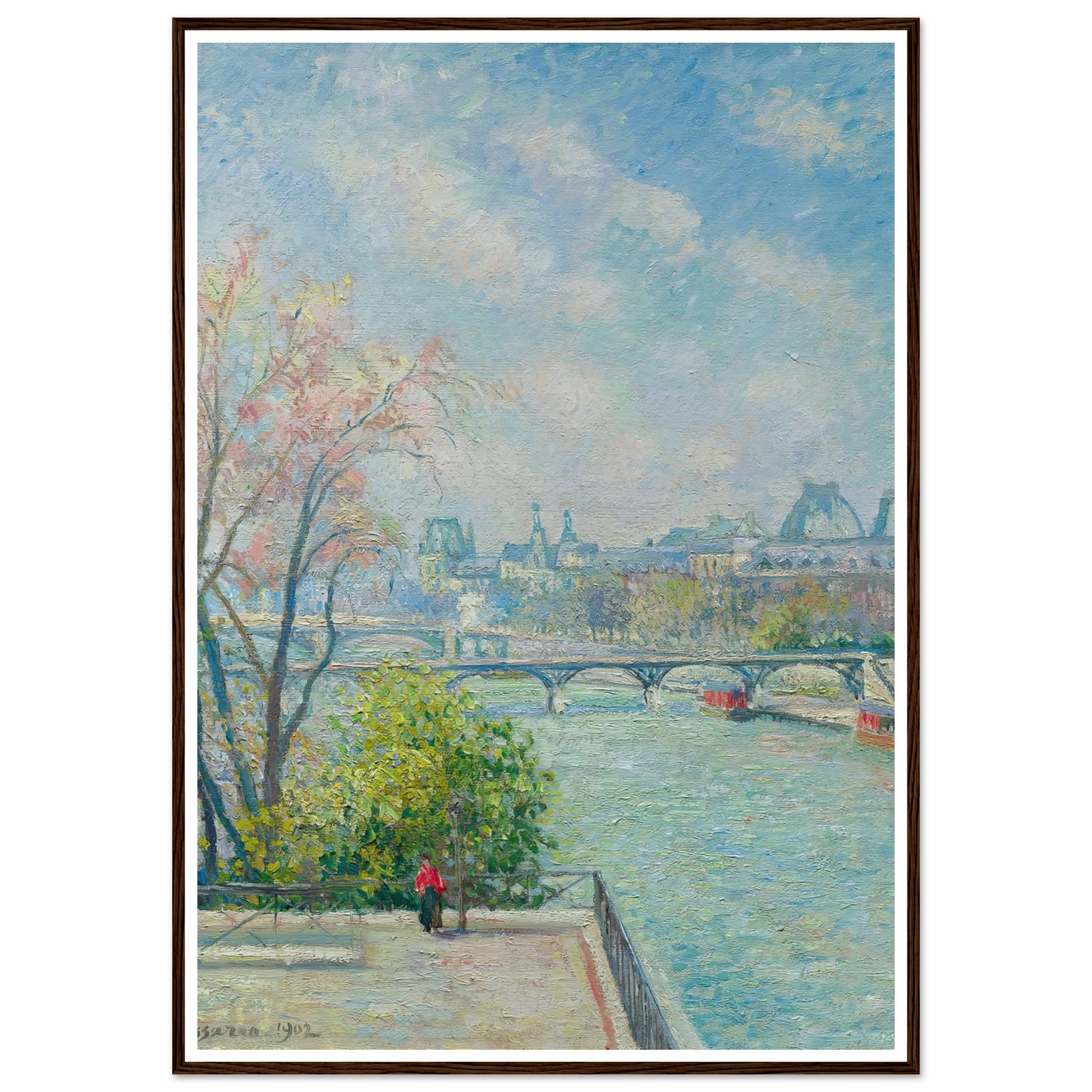 Le Louvre, Matin, Printemps (1902) Art Print | Camille Pissarro-Quipham Collections