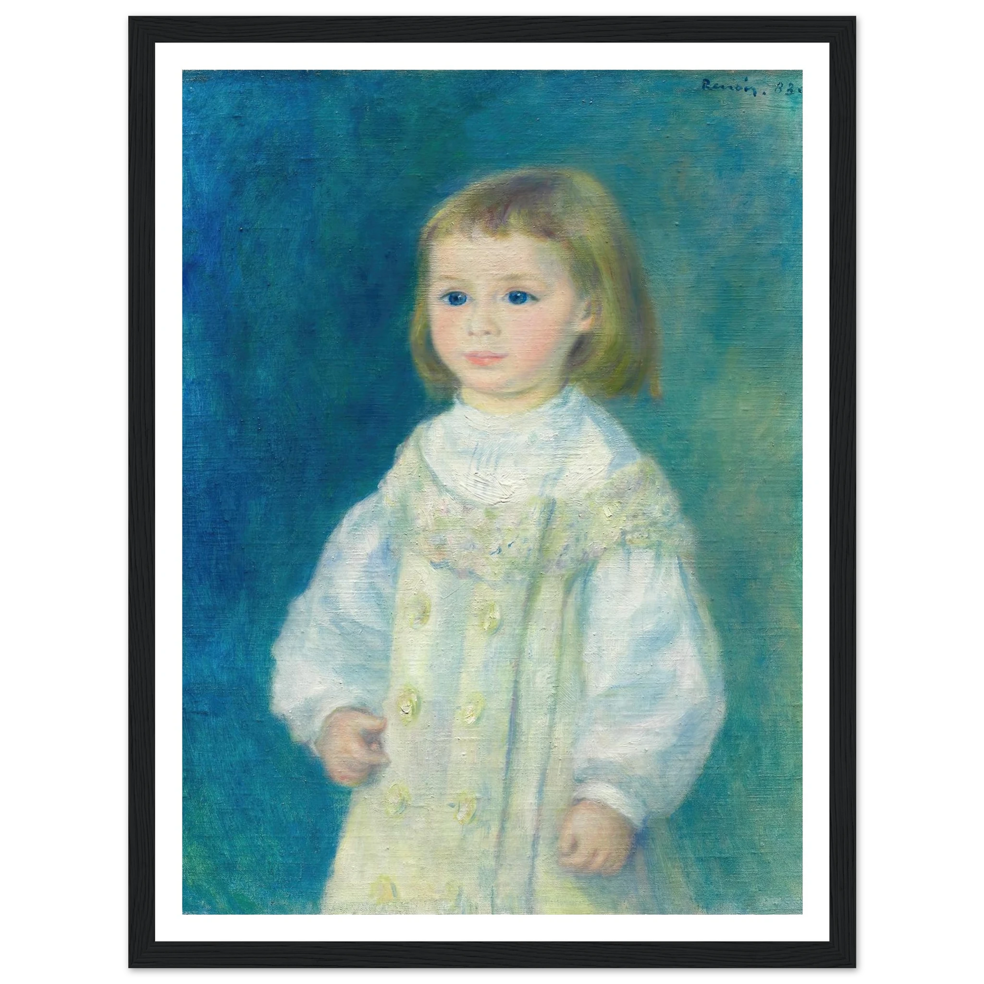 Lucie Berard (Child in White) (1883) Art Print | Pierre Auguste Renoir-Quipham Collections