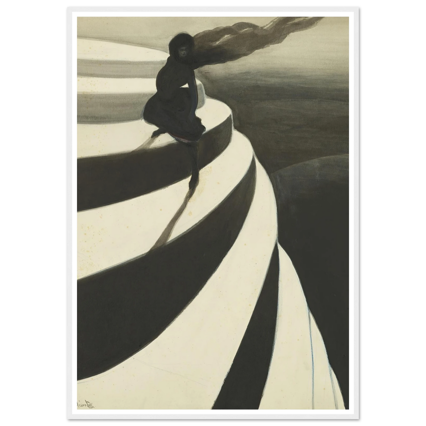 Vertigo (1908) Art Print | Leon Spilliaert-Quipham Collections