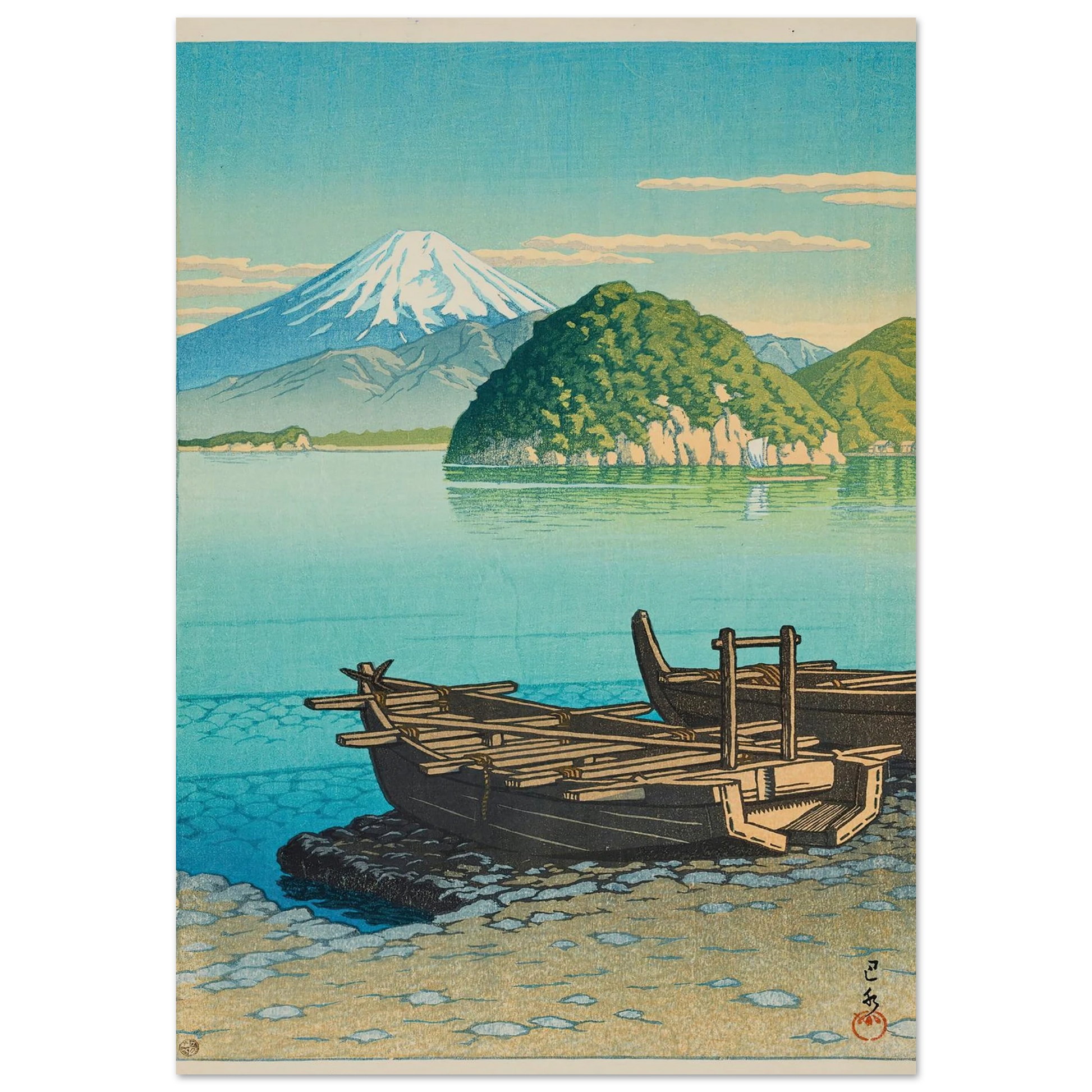 Mitohama no asa (Morning at Mitohama) (1953) Art Print | Kawase Hasui-Quipham Collections