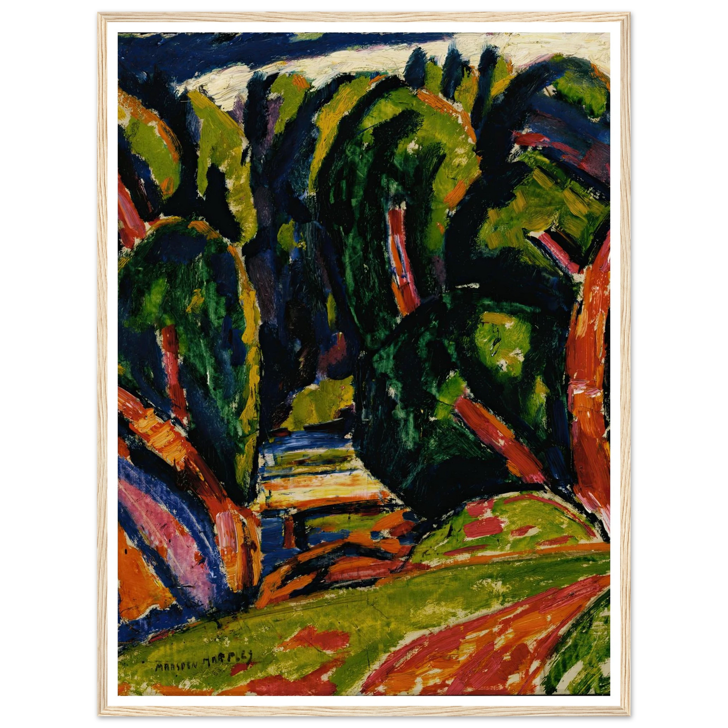 Red Tree (1910) Art Print | Marsden Hartley-Quipham Collections
