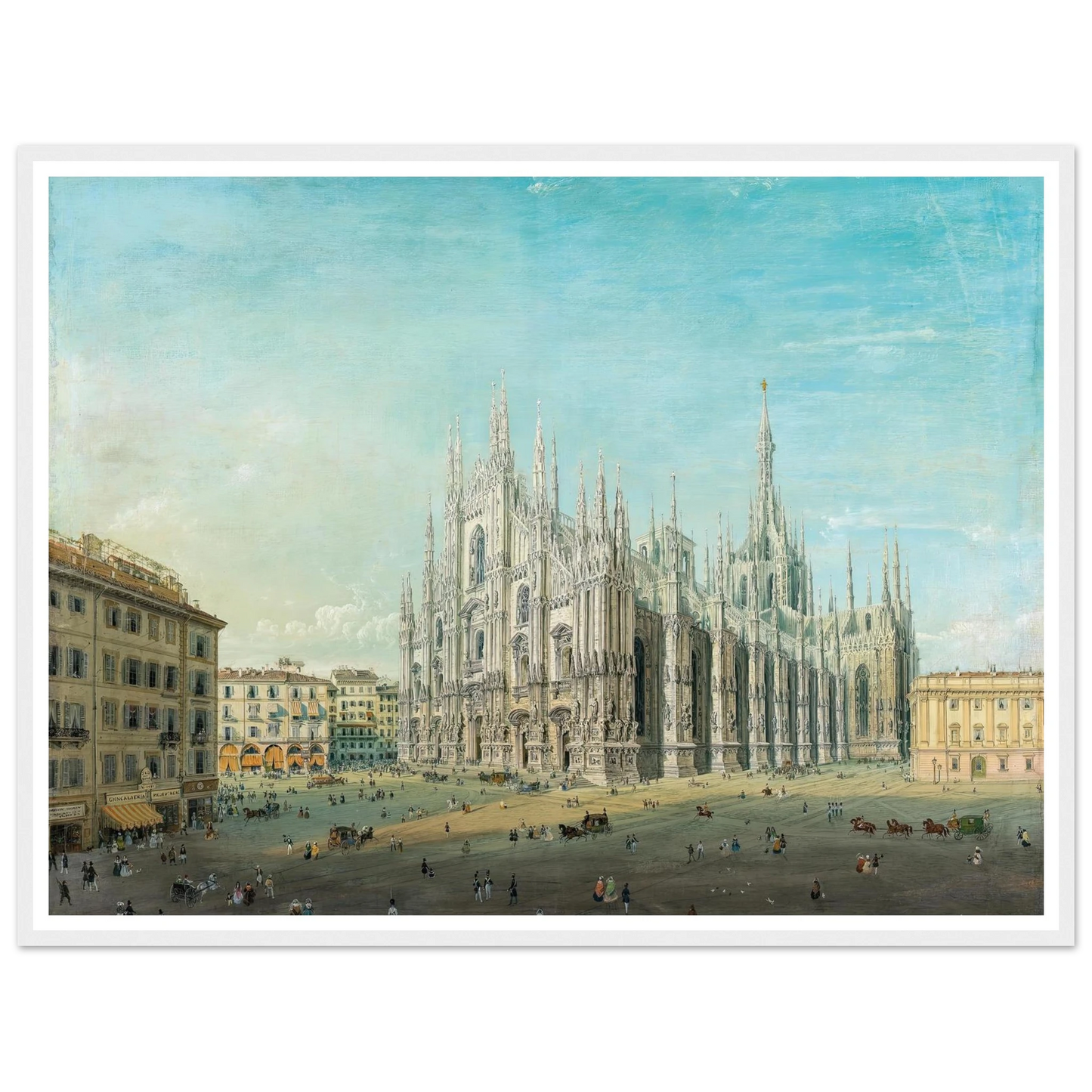 Piazza del Duomo, Milan Art Print | Carlo Bossoli-Quipham Collections