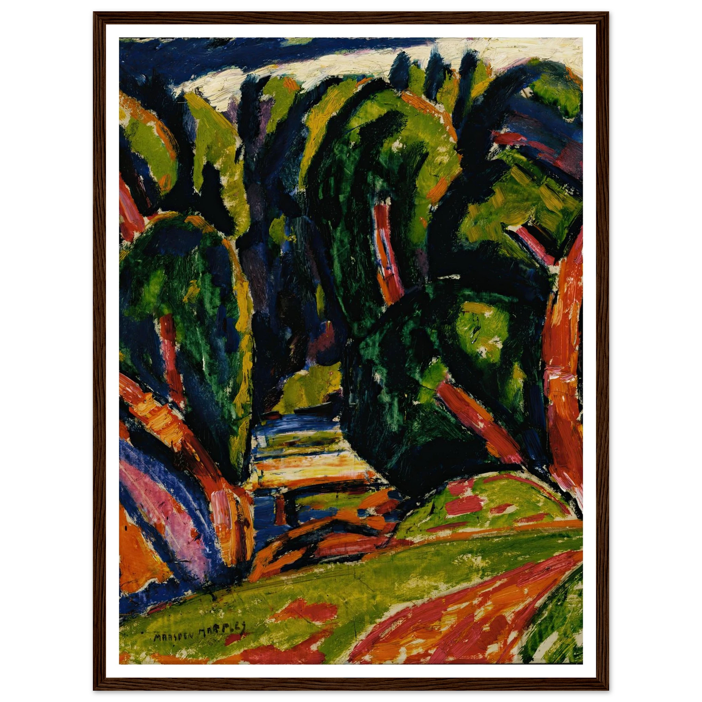 Red Tree (1910) Art Print | Marsden Hartley-Quipham Collections