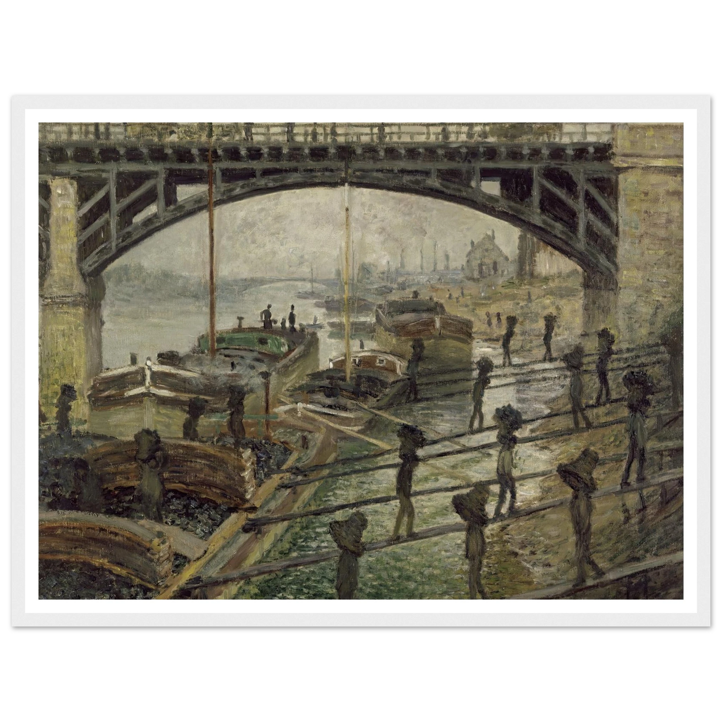 The Coalmen (circa 1875) Art Print | Claude Monet-Quipham Collections