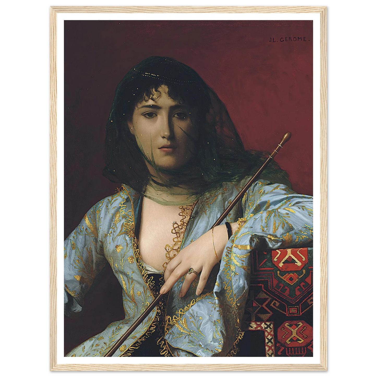 Veiled Circassian Beauty Art Print | Jean Leon Gerome-Quipham Collections