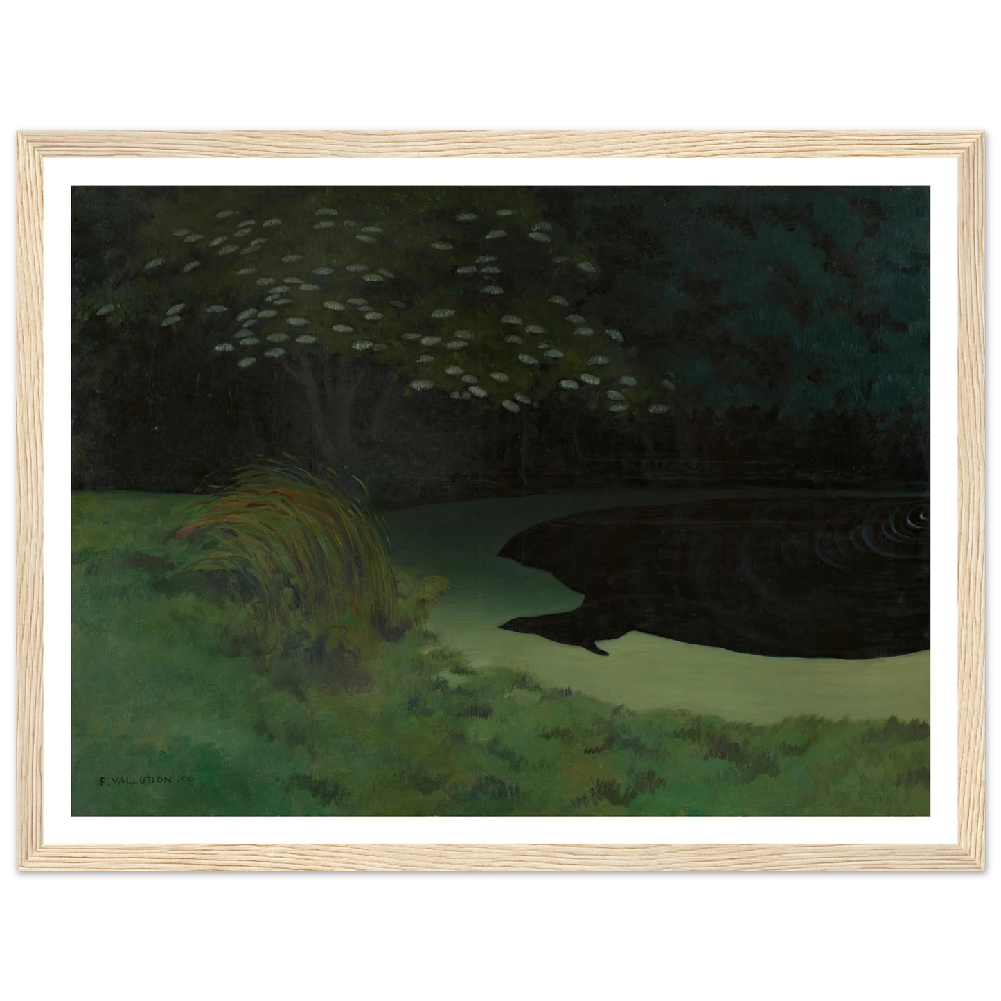 The Pond (Honfleur) (1909) Art Print | Felix Vallotton-Quipham Collections