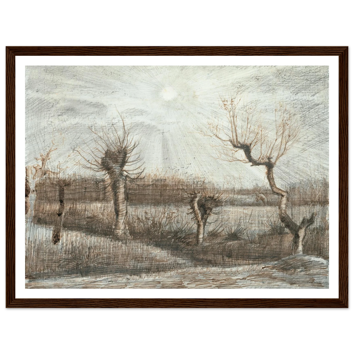 Tetards (Pollards) (1884) Art Print | Vincent van Gogh-Quipham Collections