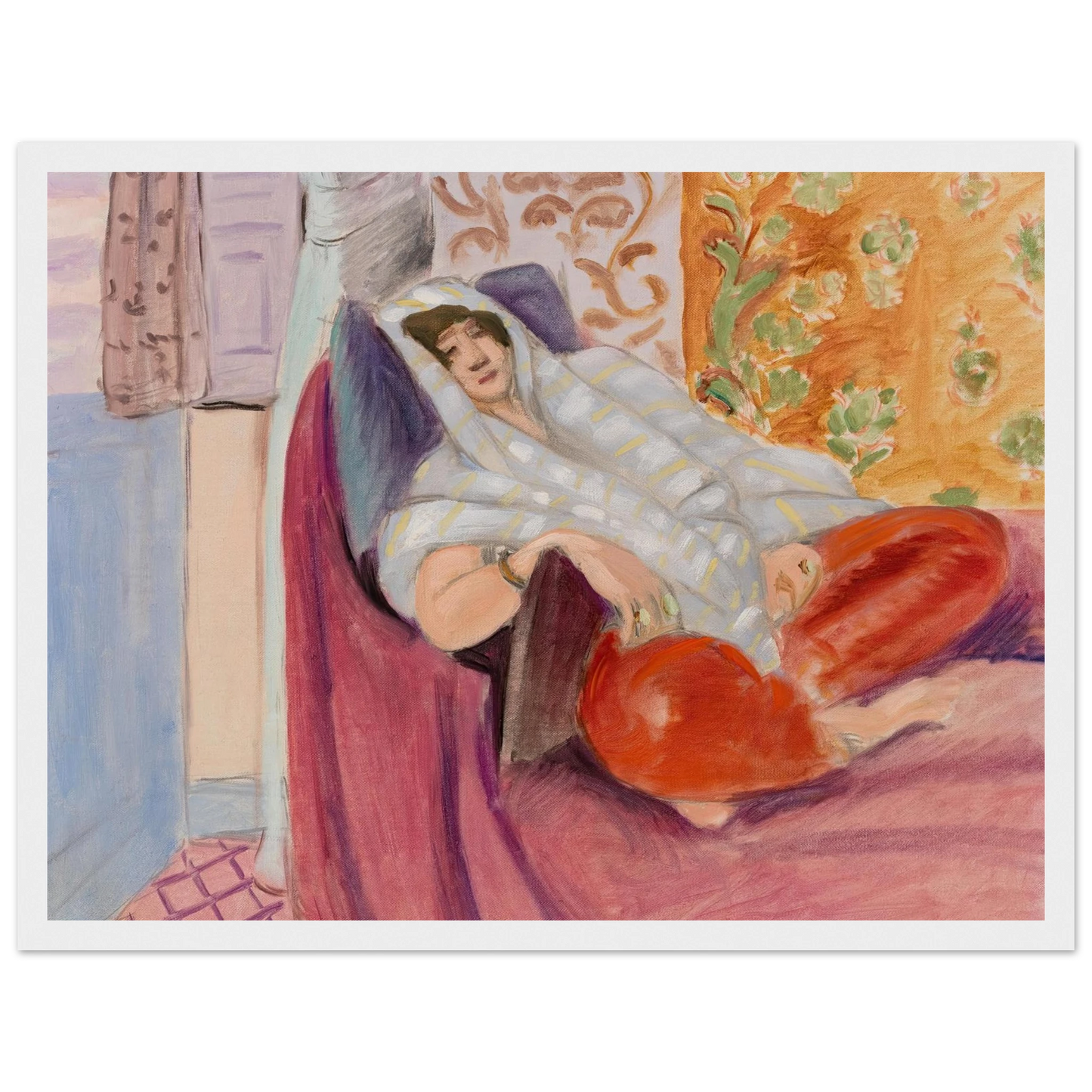 Woman Reclining (1921) Art Print | Henri Matisse-Quipham Collections
