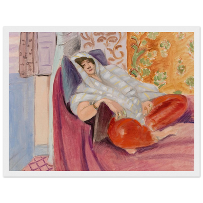 Woman Reclining (1921) Art Print | Henri Matisse-Quipham Collections