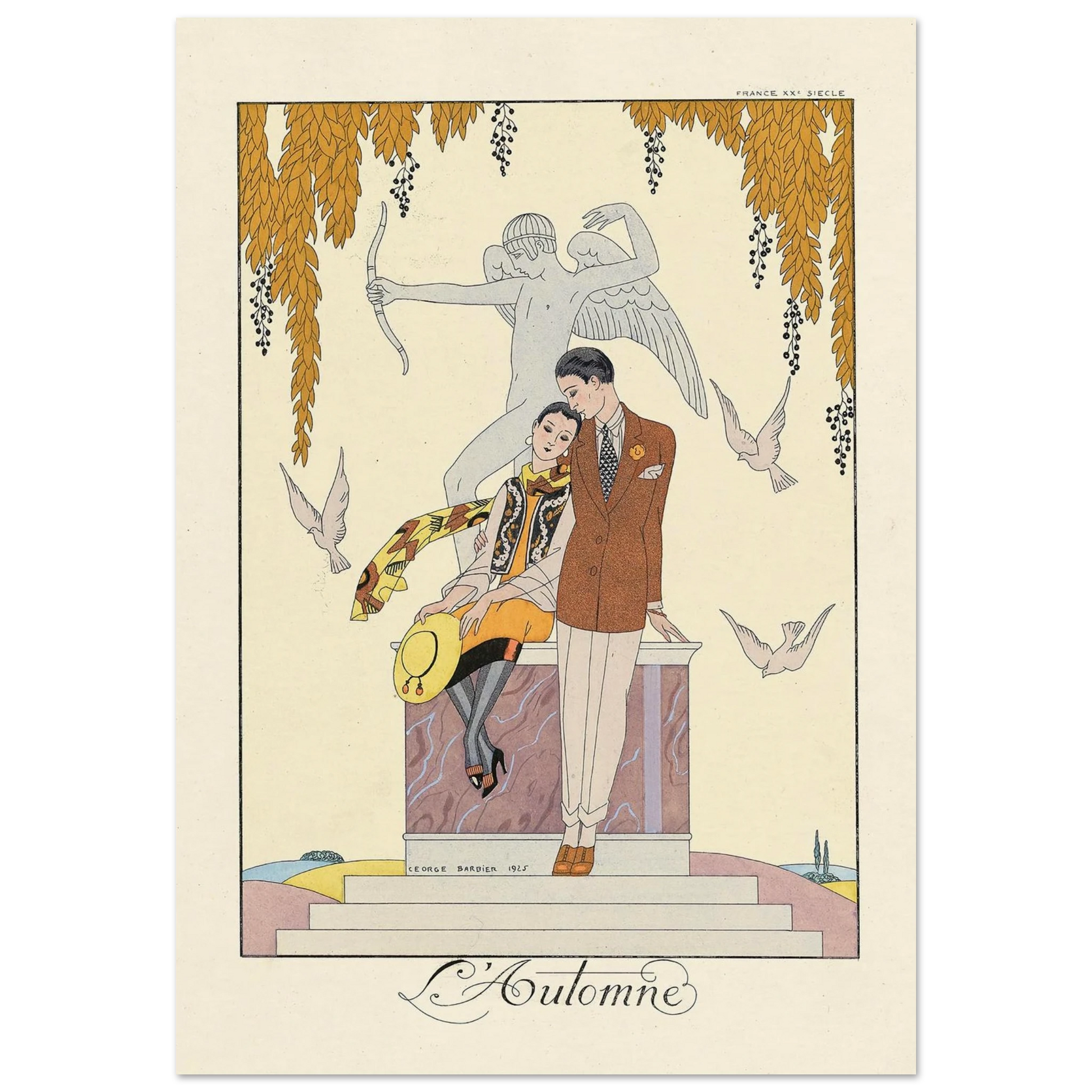 L’Automne (Autumn) (1922–1926) Art Print | George Barbier-Quipham Collections