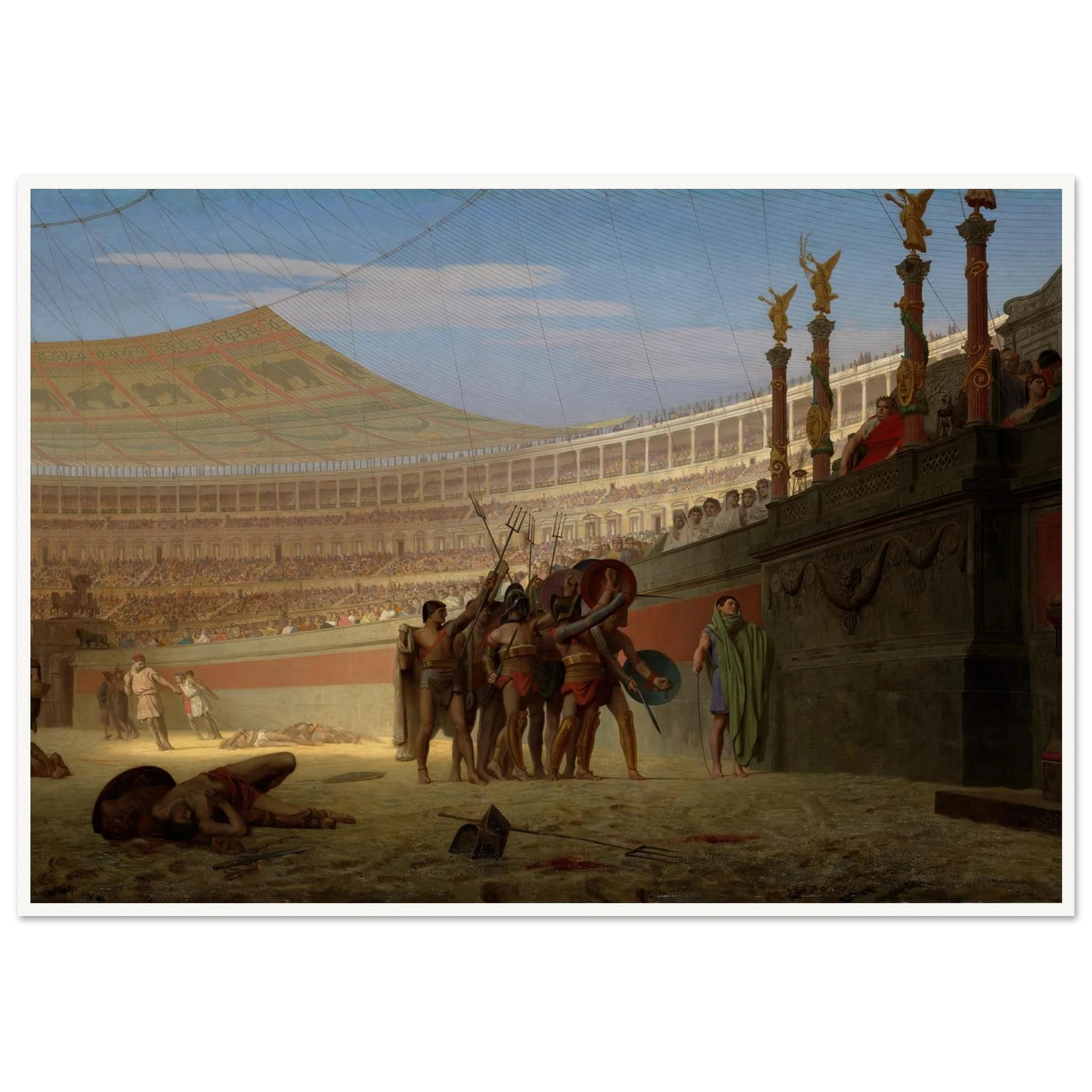 Ave Caesar! Morituri te salutant (Hail Caesar! We Who Are about to Die Salute You) (1859) Art Print | Jean Leon Gerome-Quipham Collections