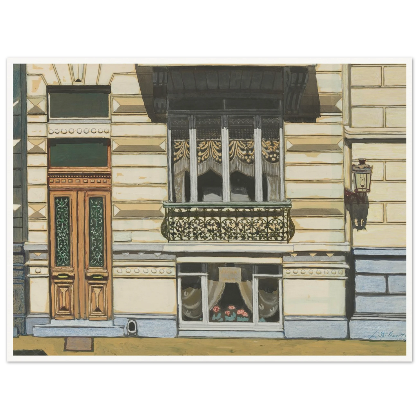 Huis in de Peter Benoitstraat, Oostende (1929) Art Print | Leon Spilliaert-Quipham Collections