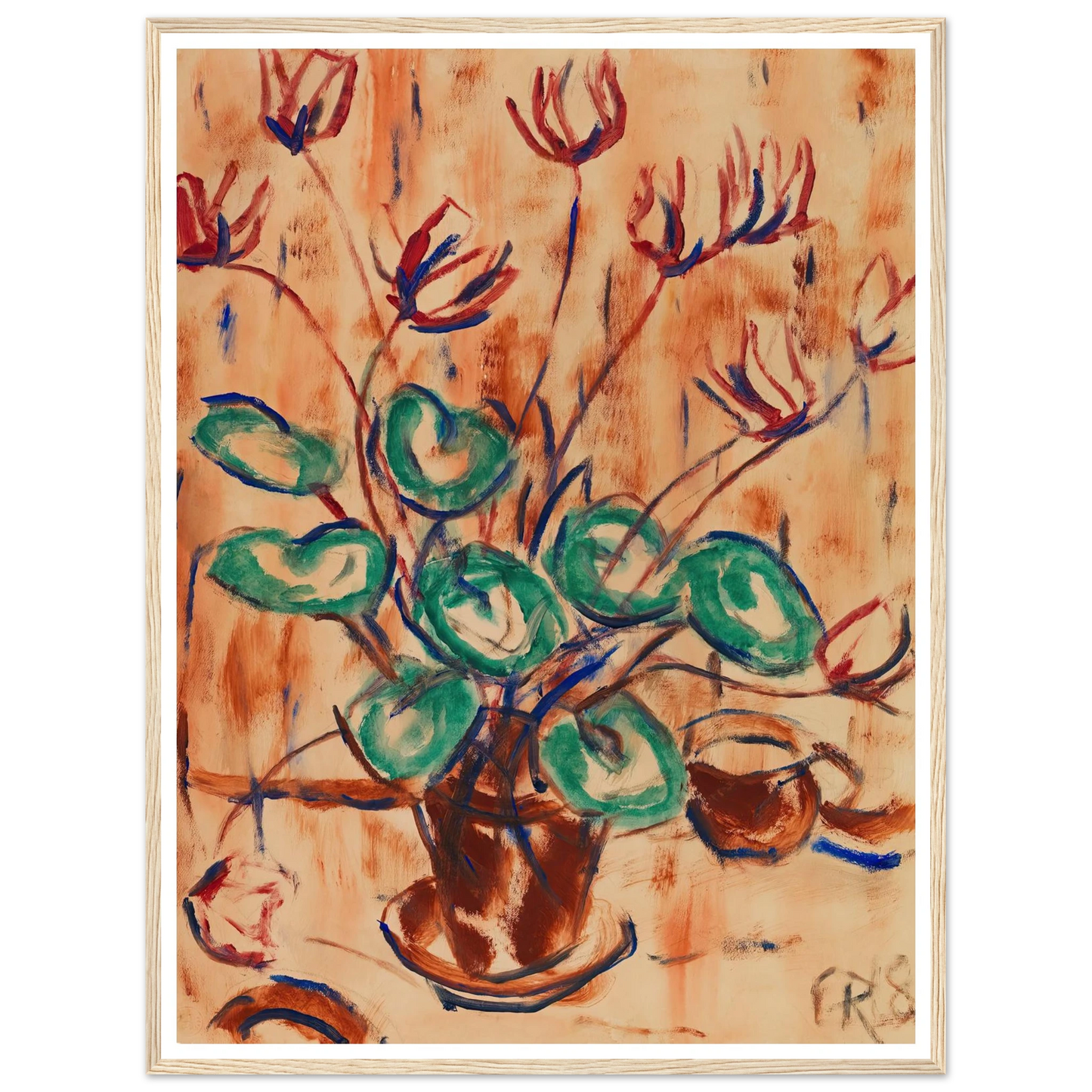 Alpenveilchen (1918) Art Print | Christian Rohlfs-Quipham Collections