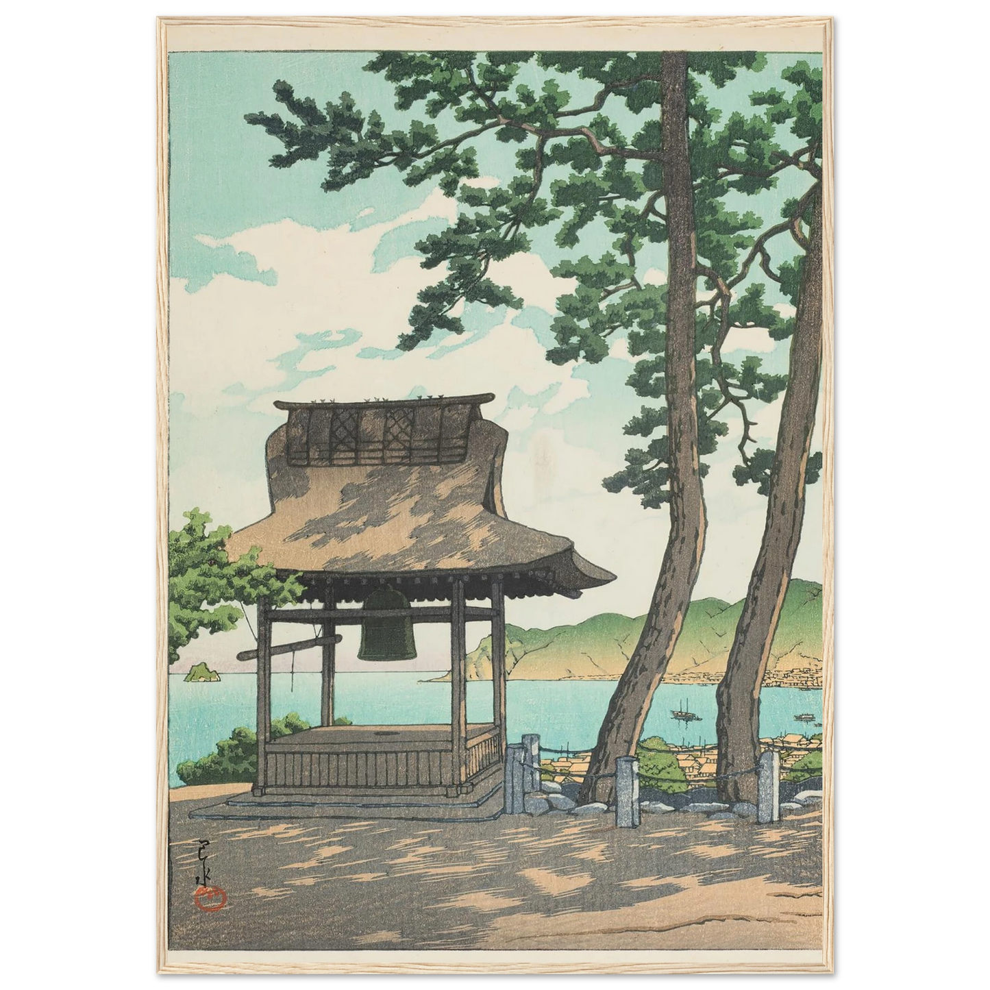 Izu Ito Shugetsuin (Shugetsu Temple in Ito, Izu) (1933) Art Print | Kawase Hasui-Quipham Collections