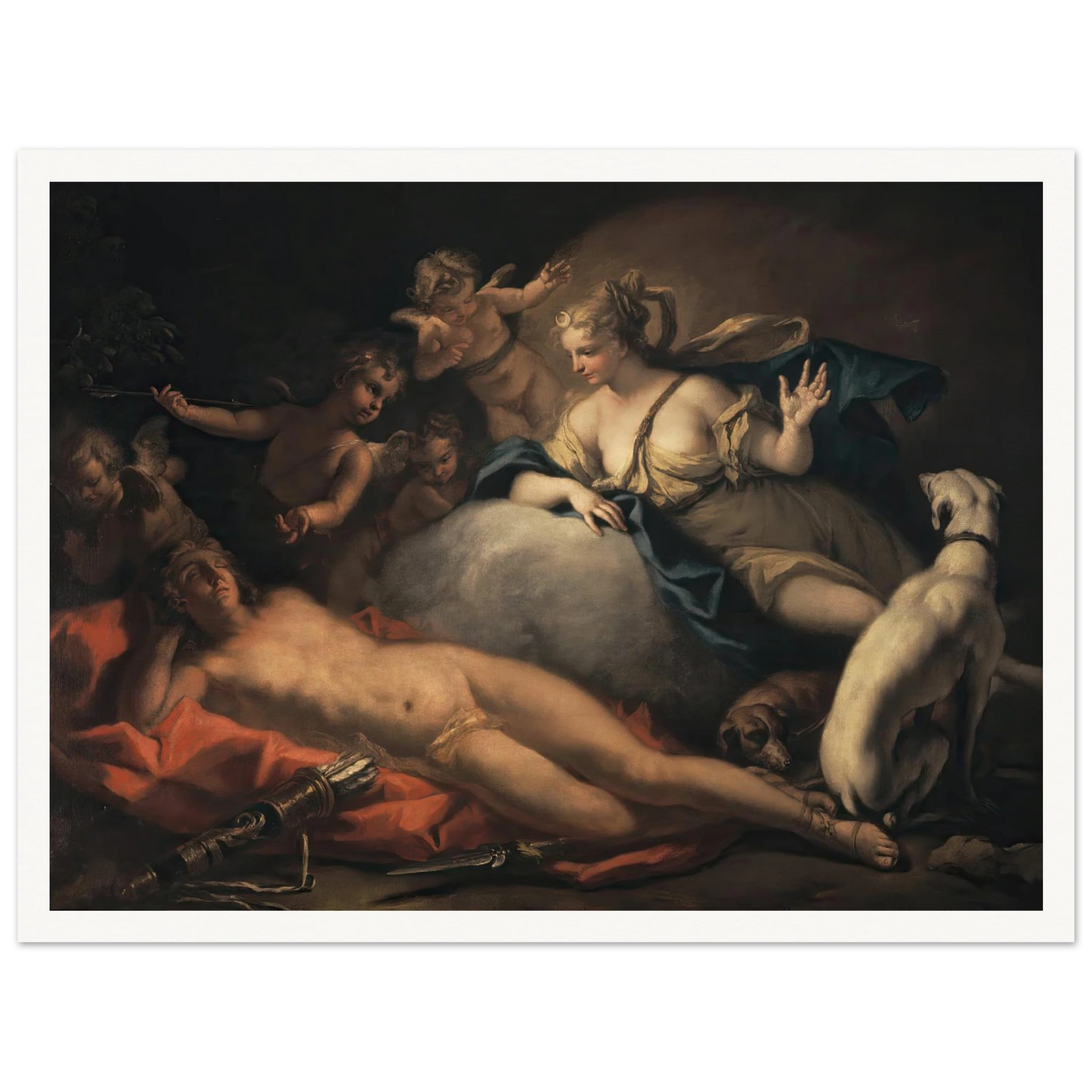 Diana and Endymion Art Print | Sebastiano Ricci-Quipham Collections