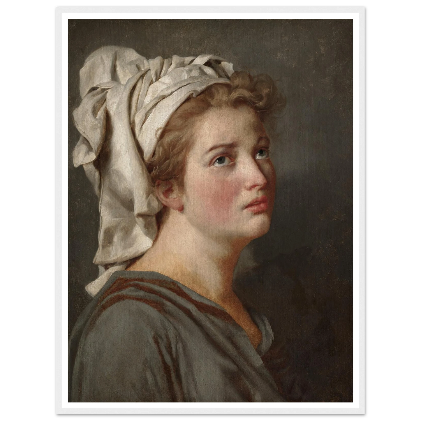 Young Woman with a Turban (c. 1780) Art Print | Jacques Louis David-Quipham Collections
