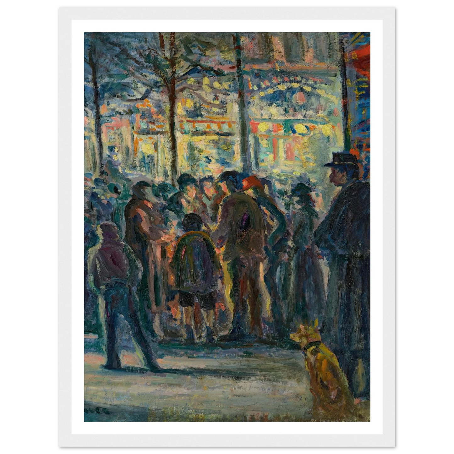 Scène de rue en hiver (circa 1915) Art Print | Maximilien Luce-Quipham Collections