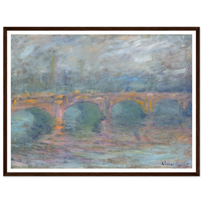 Waterloo Bridge, London at Sunset (1904) Art Print | Claude Monet-Quipham Collections