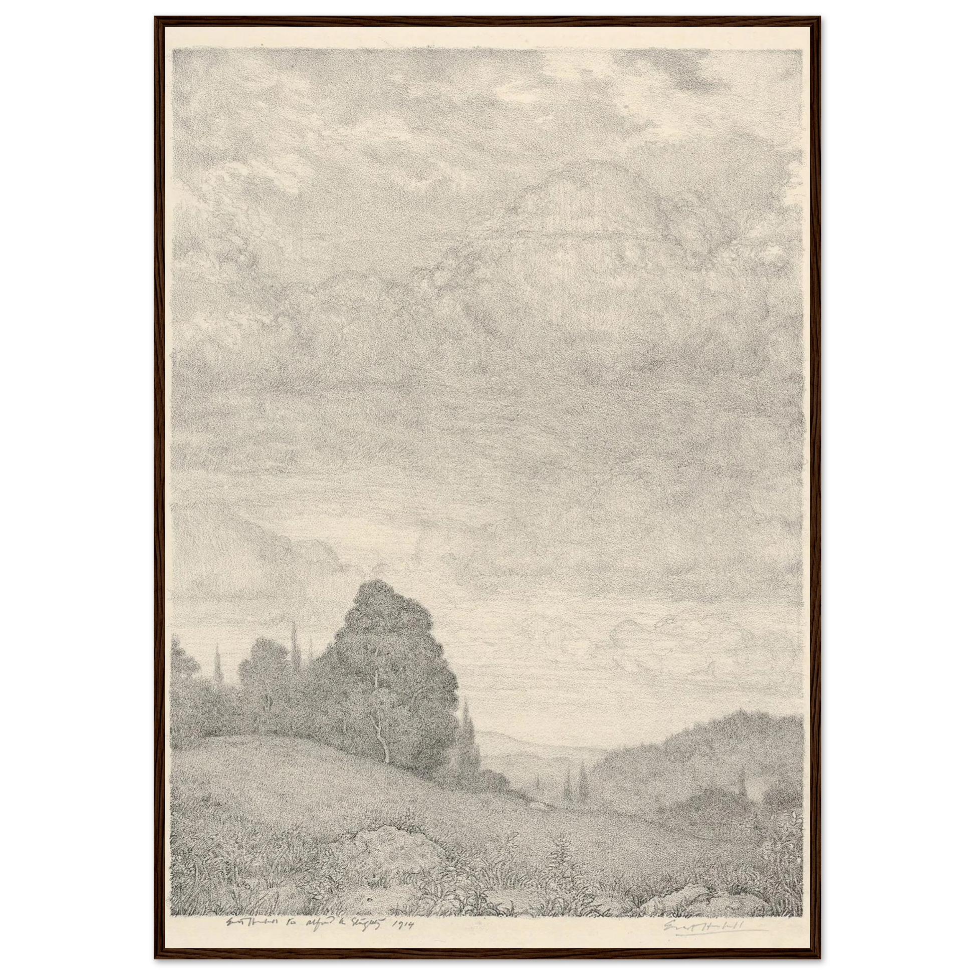 Landscape (1909) Art Print | Ernest Haskell-Quipham Collections