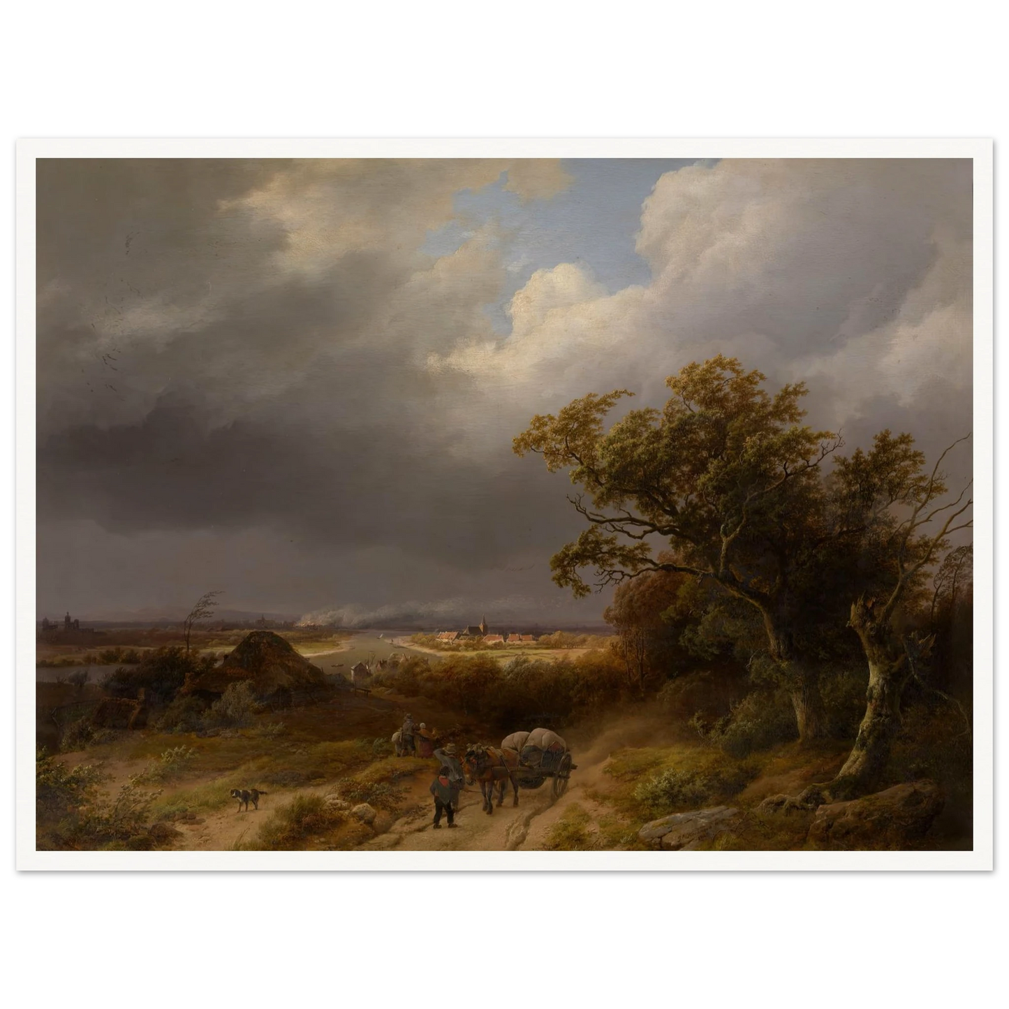 Landscape near Cleves (1846) Art Print | Barend Cornelis Koekkoek-Quipham Collections