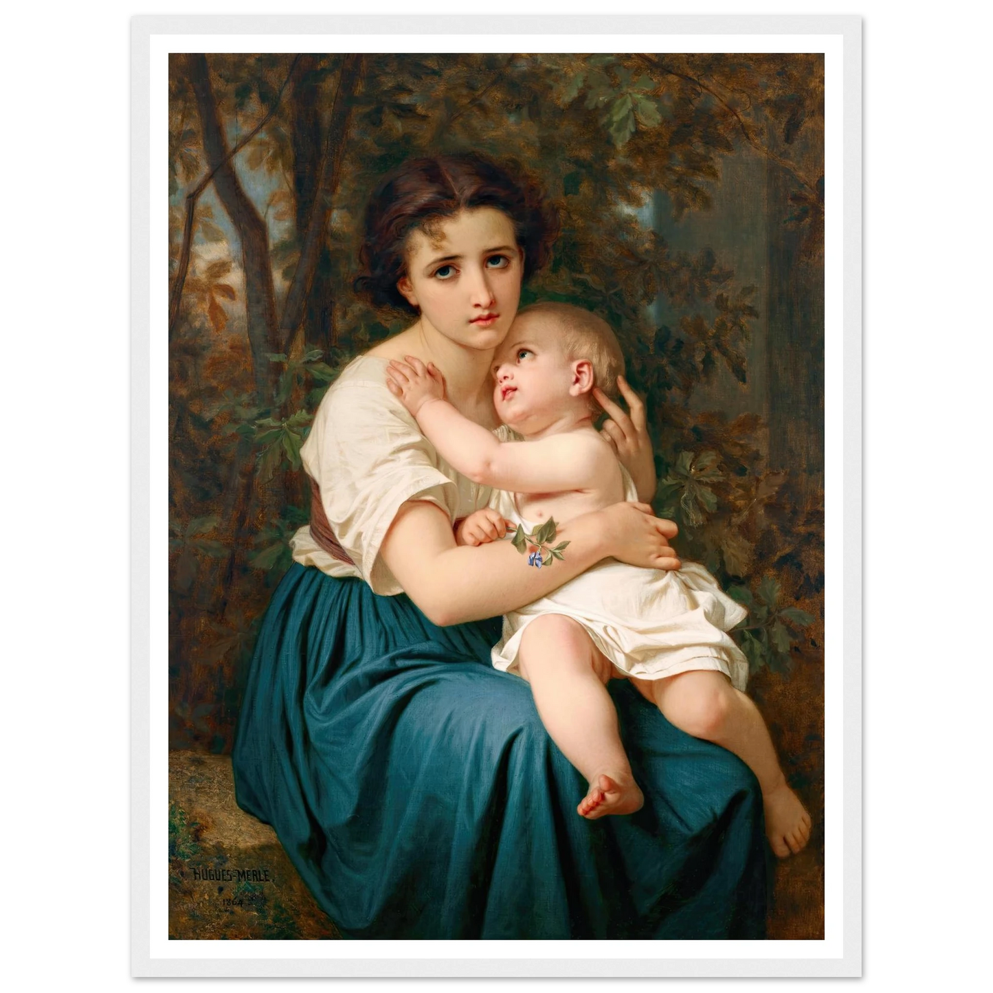 Thoughts of the Future (1864) Art Print | Hugues Merle-Quipham Collections