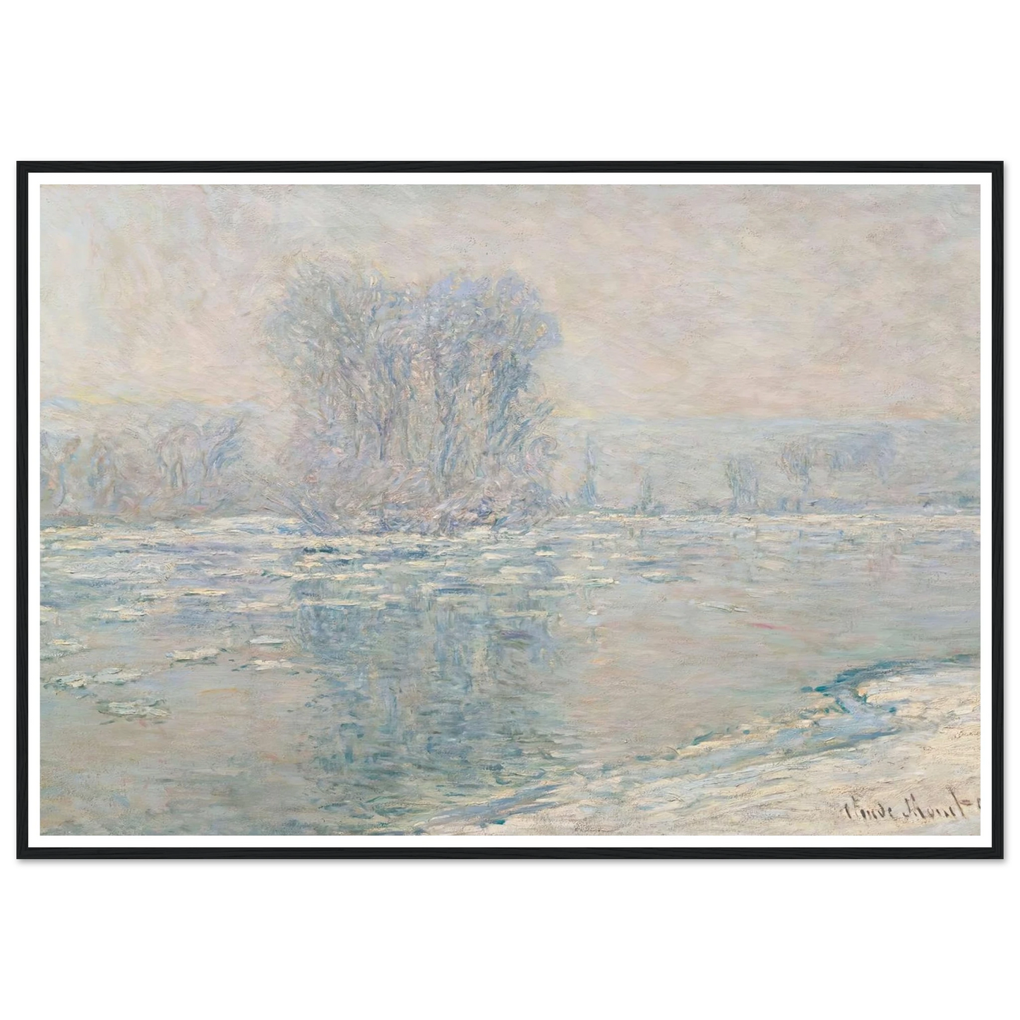 Glaçons, Effet Blanc (1893) Art Print | Claude Monet-Quipham Collections